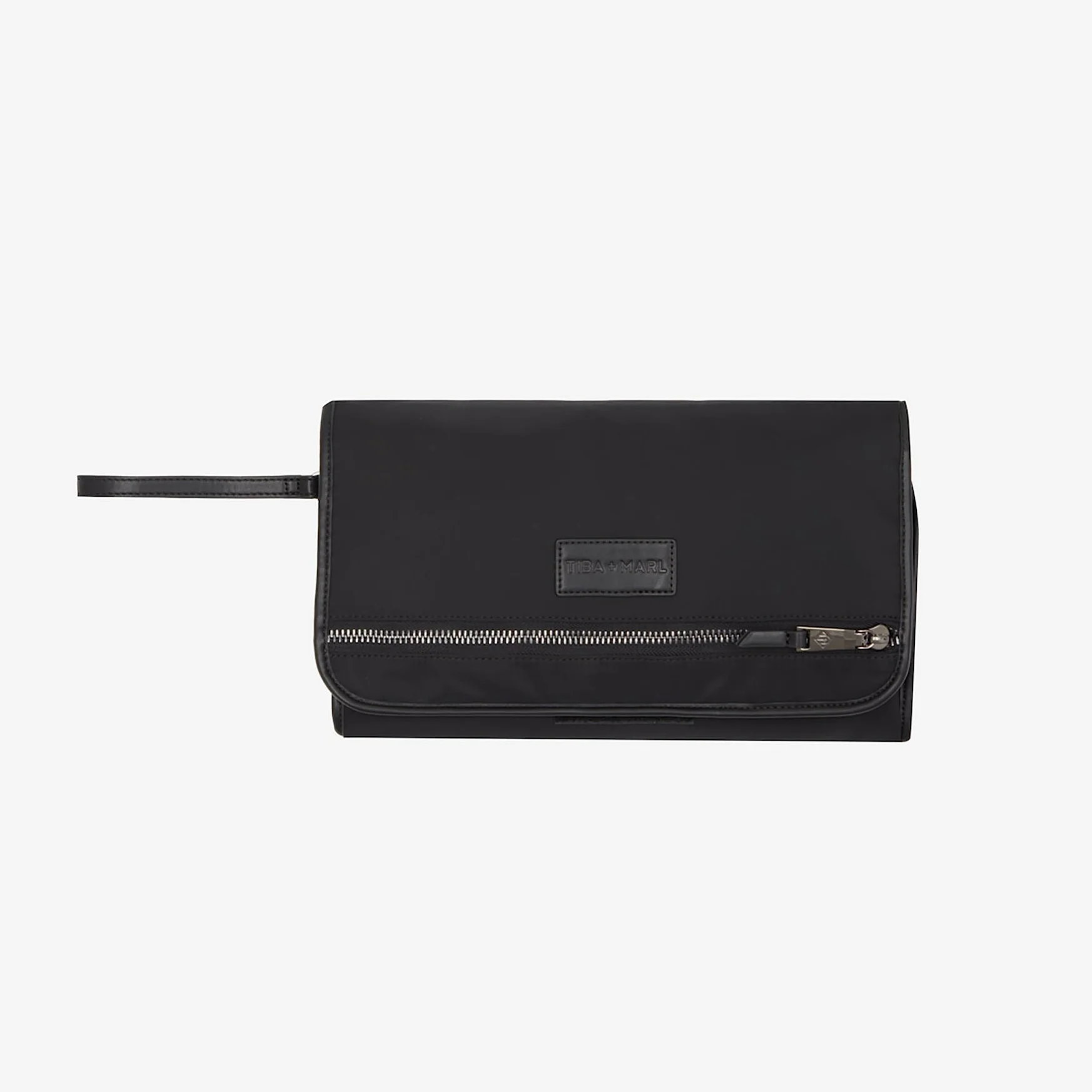 Etta Fold-Away Changing Mat Clutch (Black Woven) - Image 3