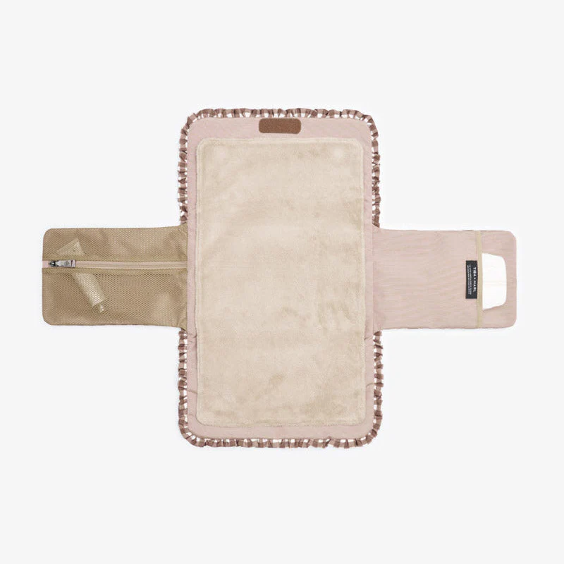 Etta Fold-Away Changing Mat Clutch (Brown Gingham) - Image 7
