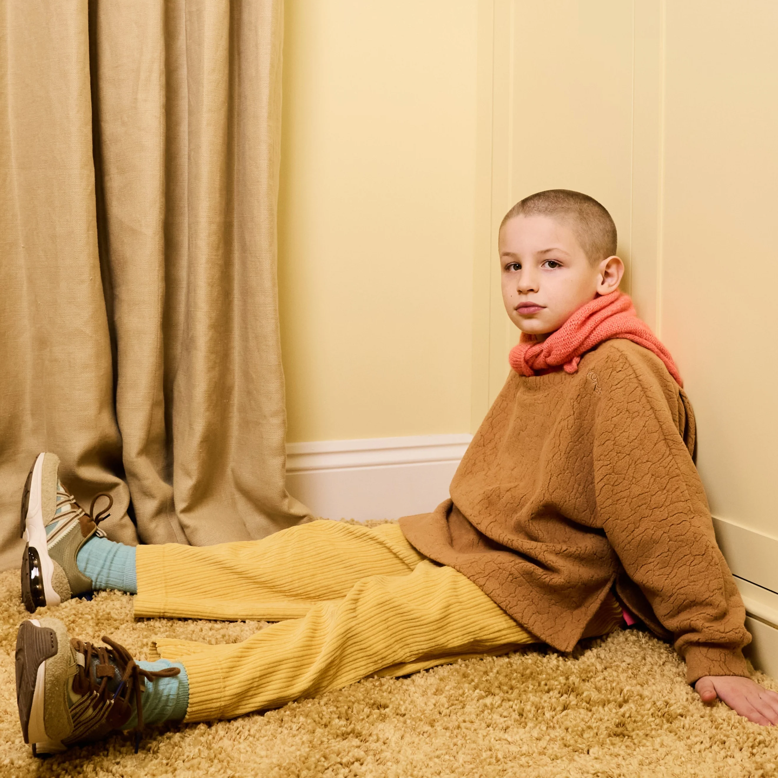 Ever Cotton Corduroy Trousers (Butter Yellow) - Image 4