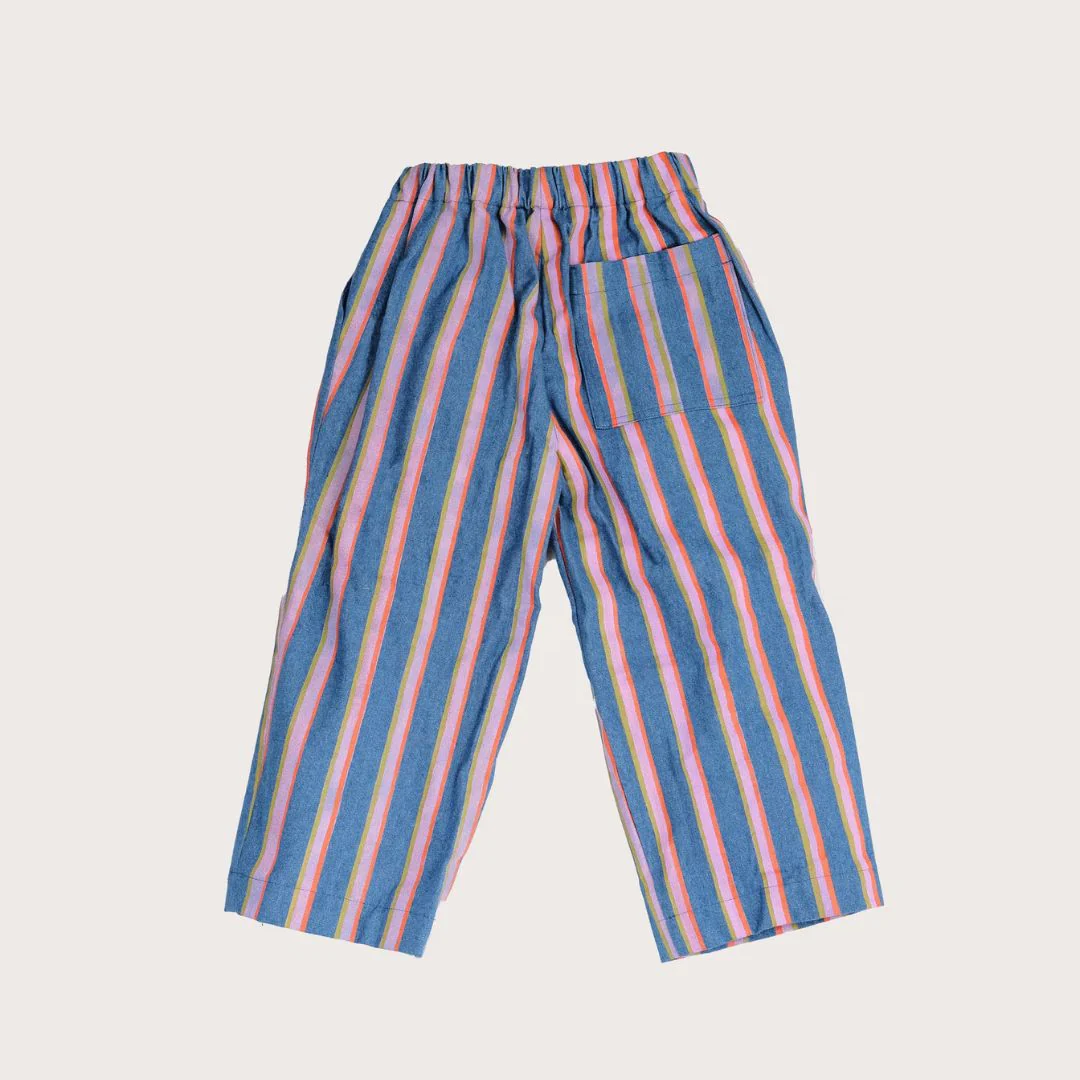 Ever Wide Denim Stripe Straight Leg Trousers - Image 8