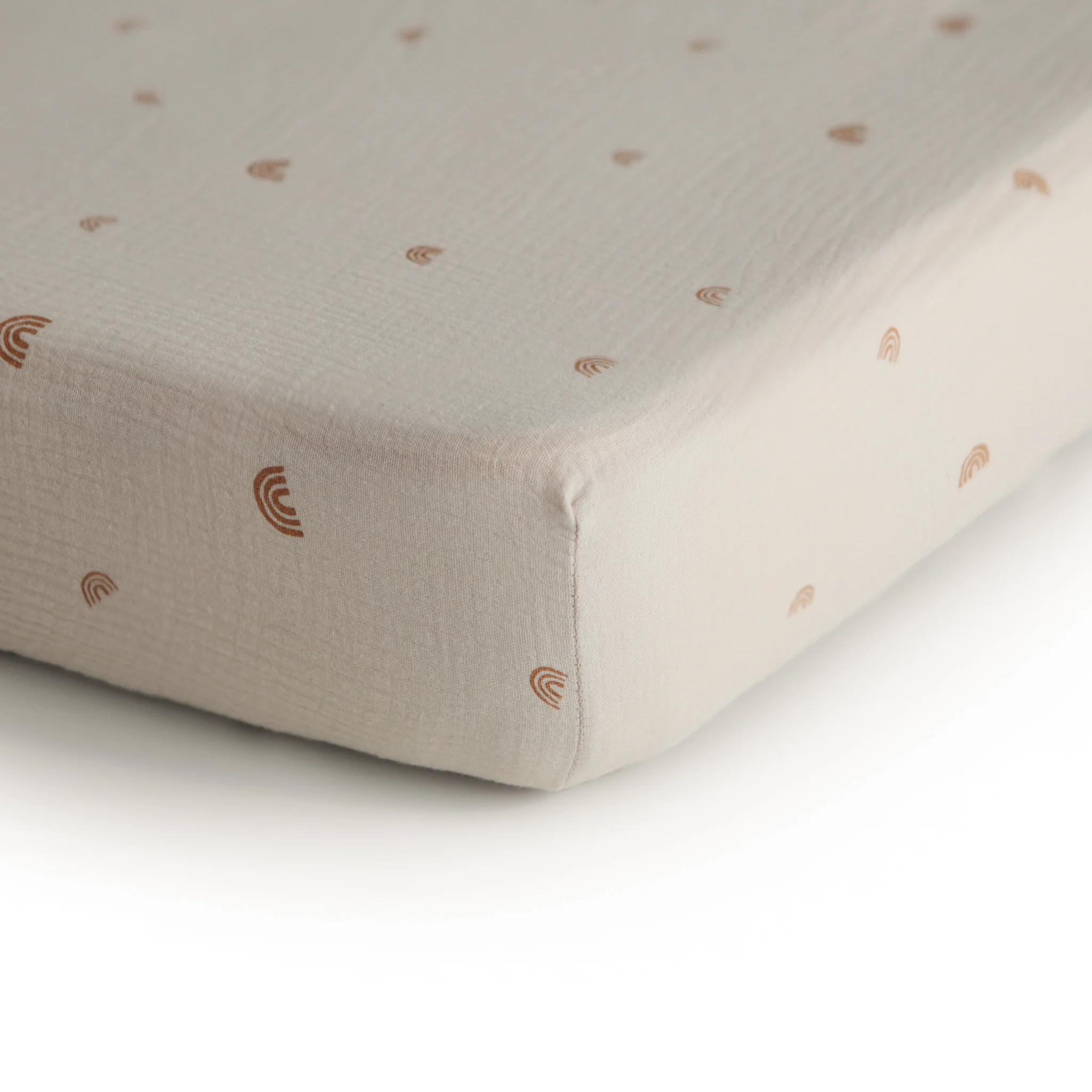 Extra Soft Muslin Small Crib Sheet (Rainbow) - Image 4