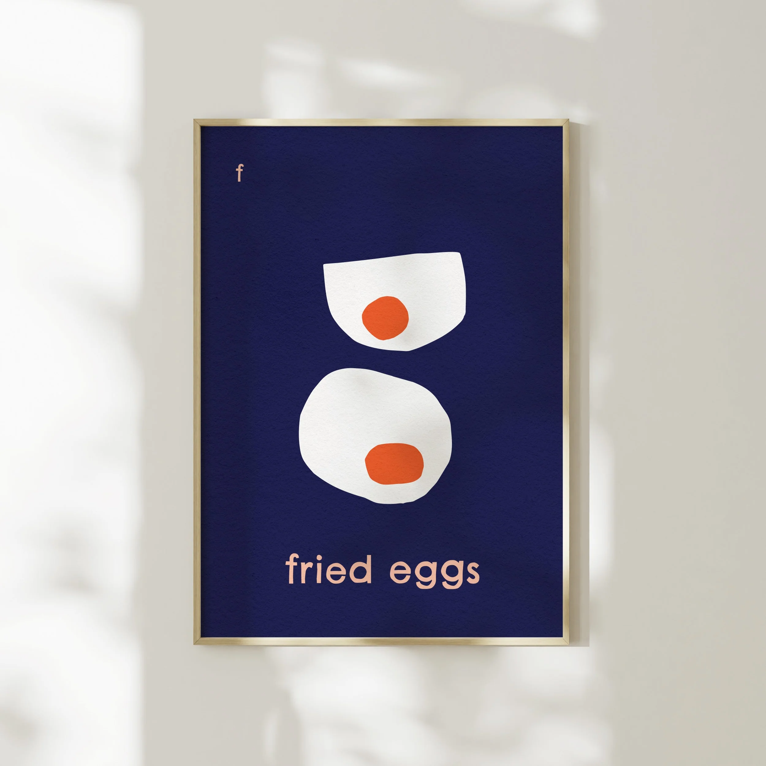 F for Fried Eggs- Alphabet Art Print - Image 4