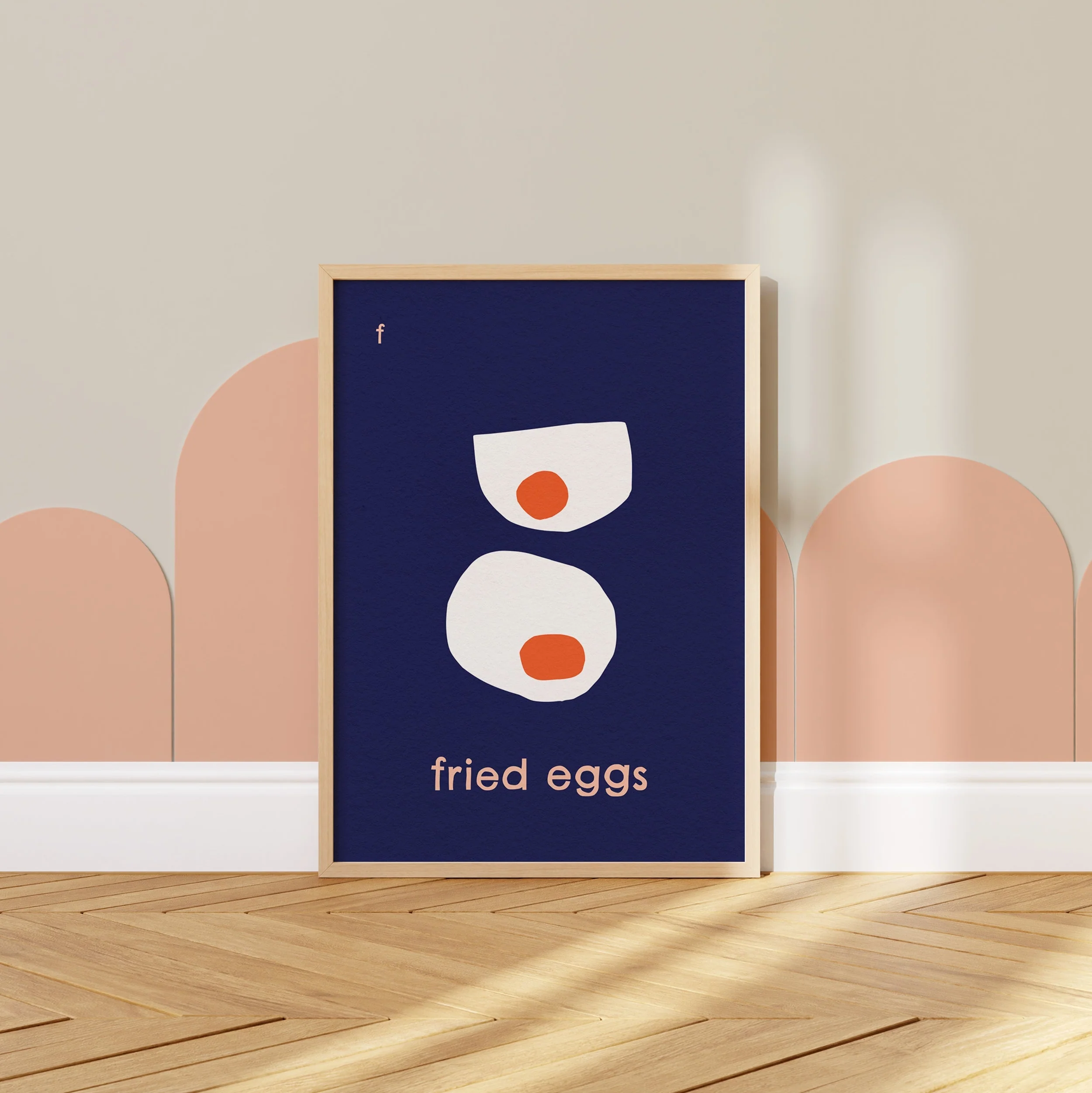 F for Fried Eggs- Alphabet Art Print - Image 5
