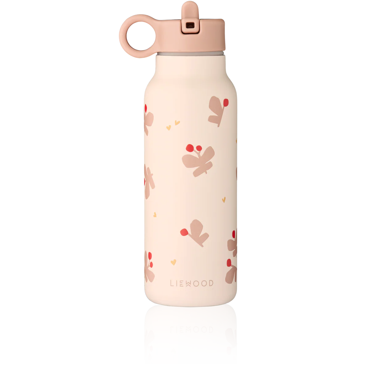 Falk Butterfly Print Screw Top Bottle (350ml) (Apple Blossom)