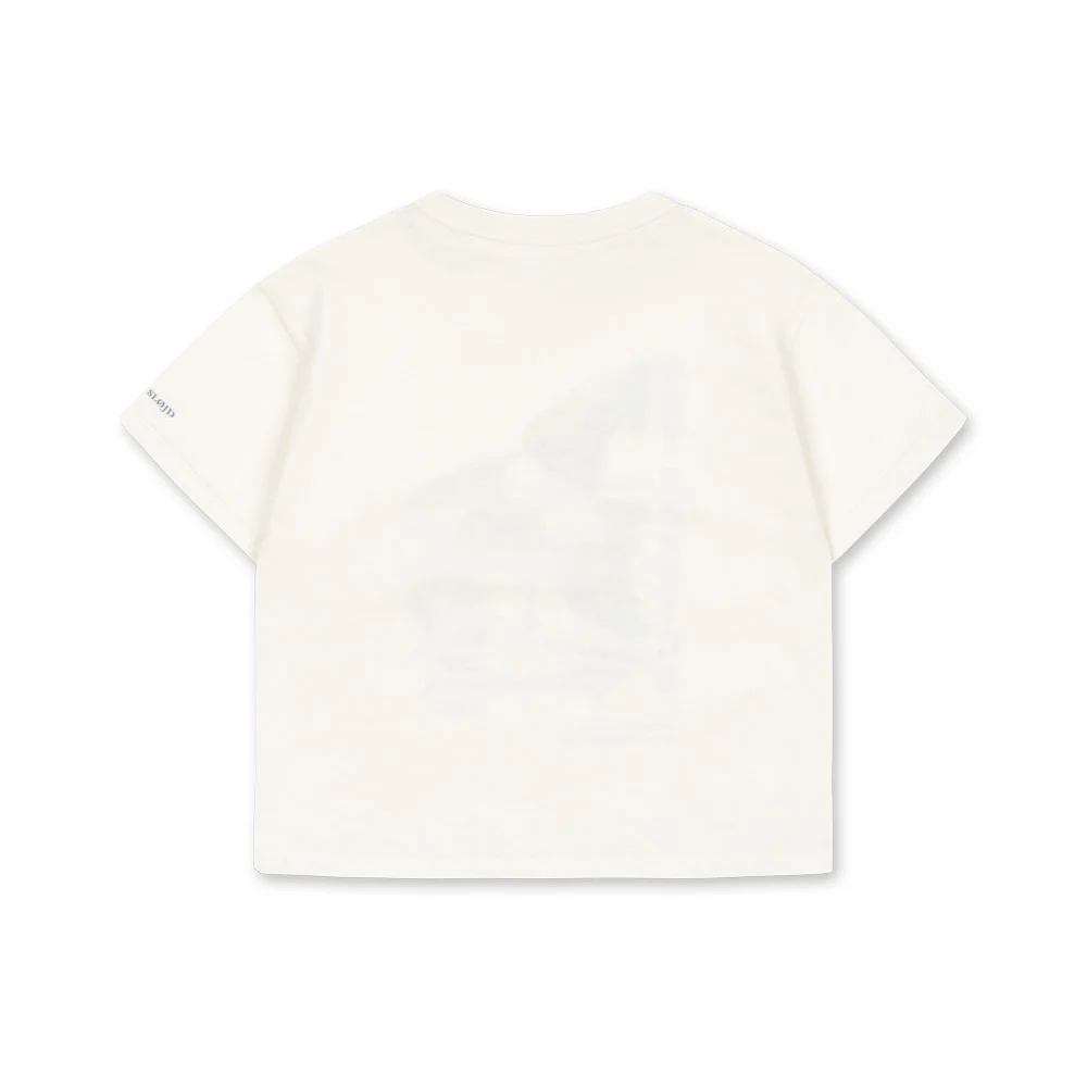 Famo Cotton Out of Office Print Tee (Antique White) - Image 7
