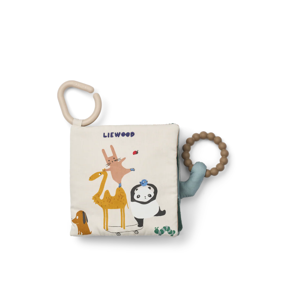 Fey Around The World Hanging Fabric Book and Teether (Sandy) - Image 3