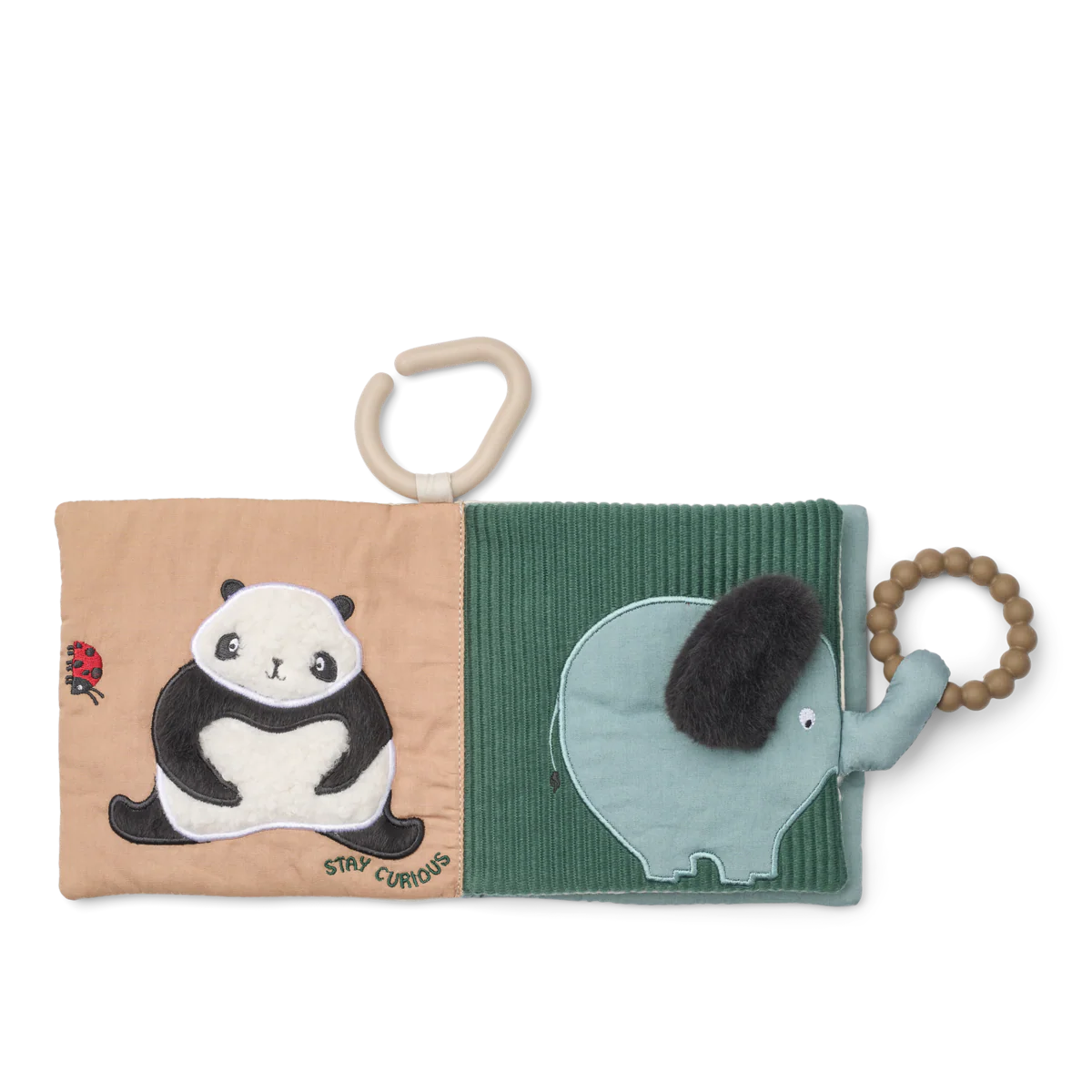 Fey Around The World Hanging Fabric Book and Teether (Sandy) - Image 4