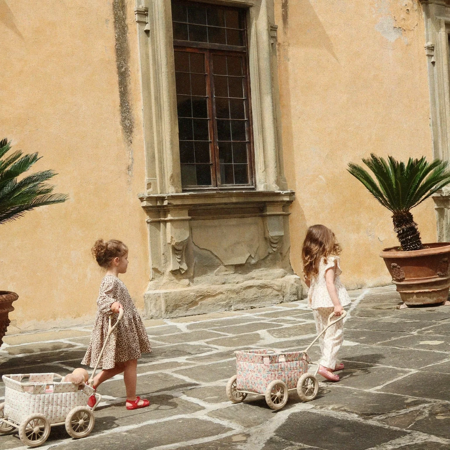 Floral Print Kids Cart Stroller Wagon (Vienna) - Image 4