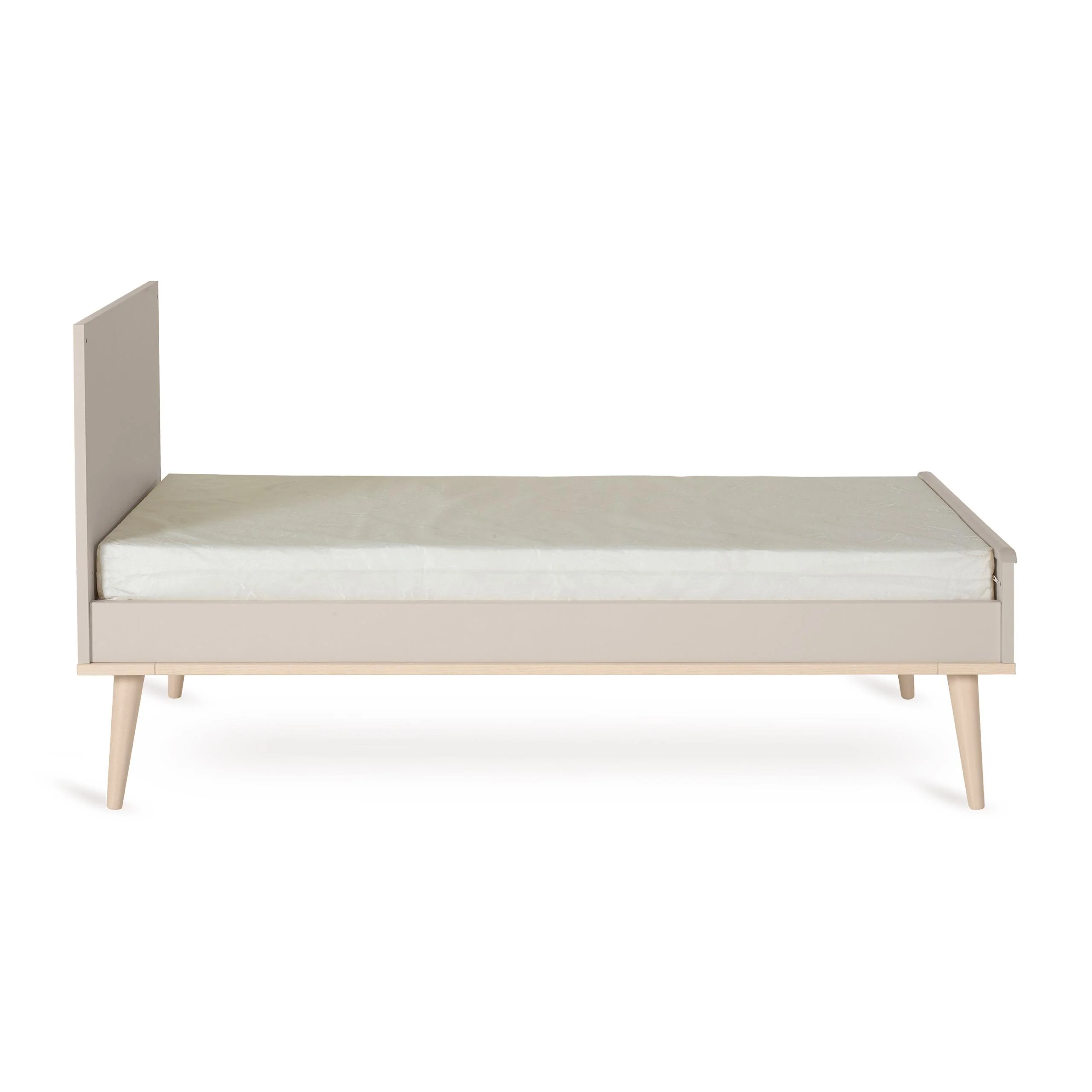 Flow Convertible Wooden Height Adjustable Cot to Bed (Clay) - Image 8