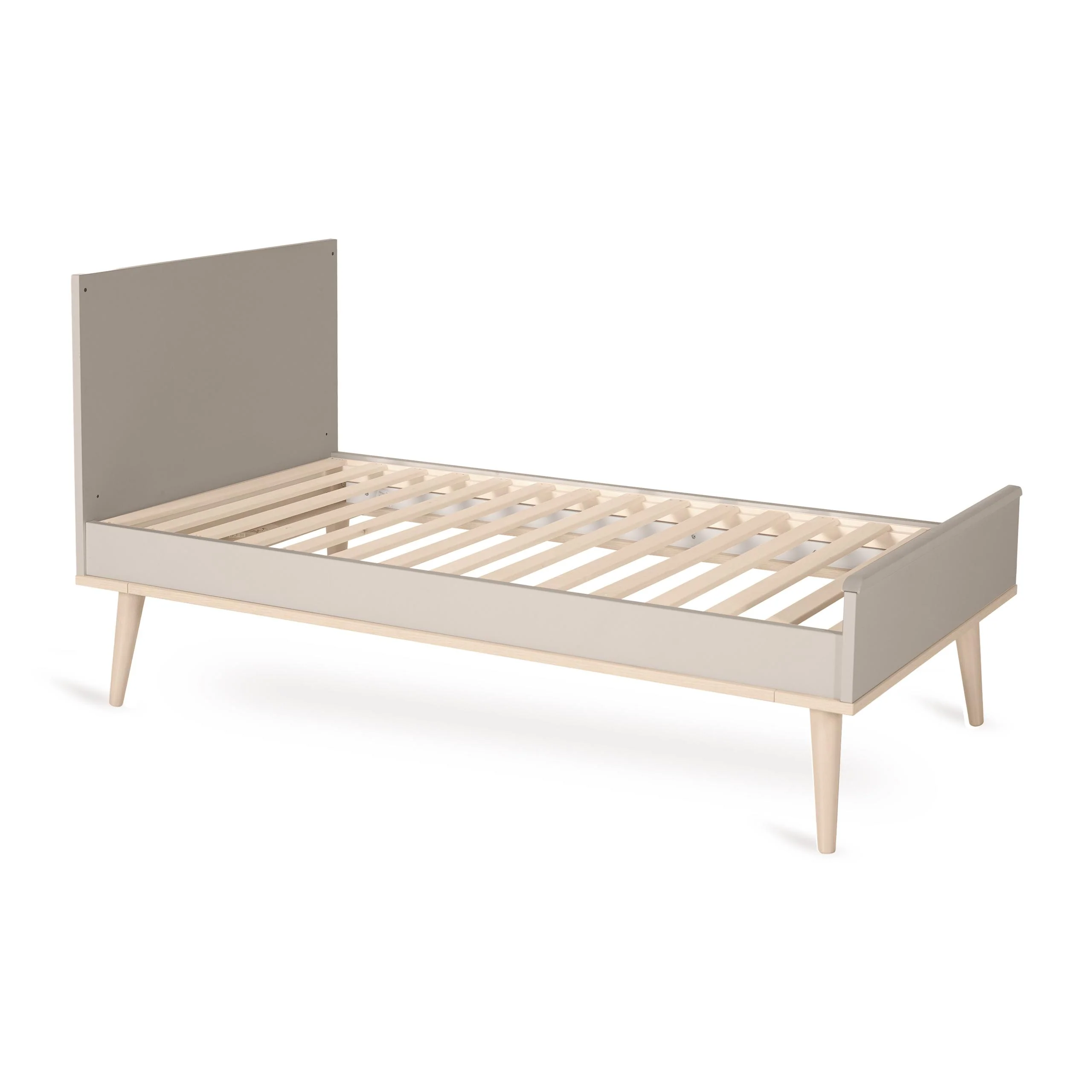 Flow Convertible Wooden Height Adjustable Cot to Bed (Clay) - Image 9