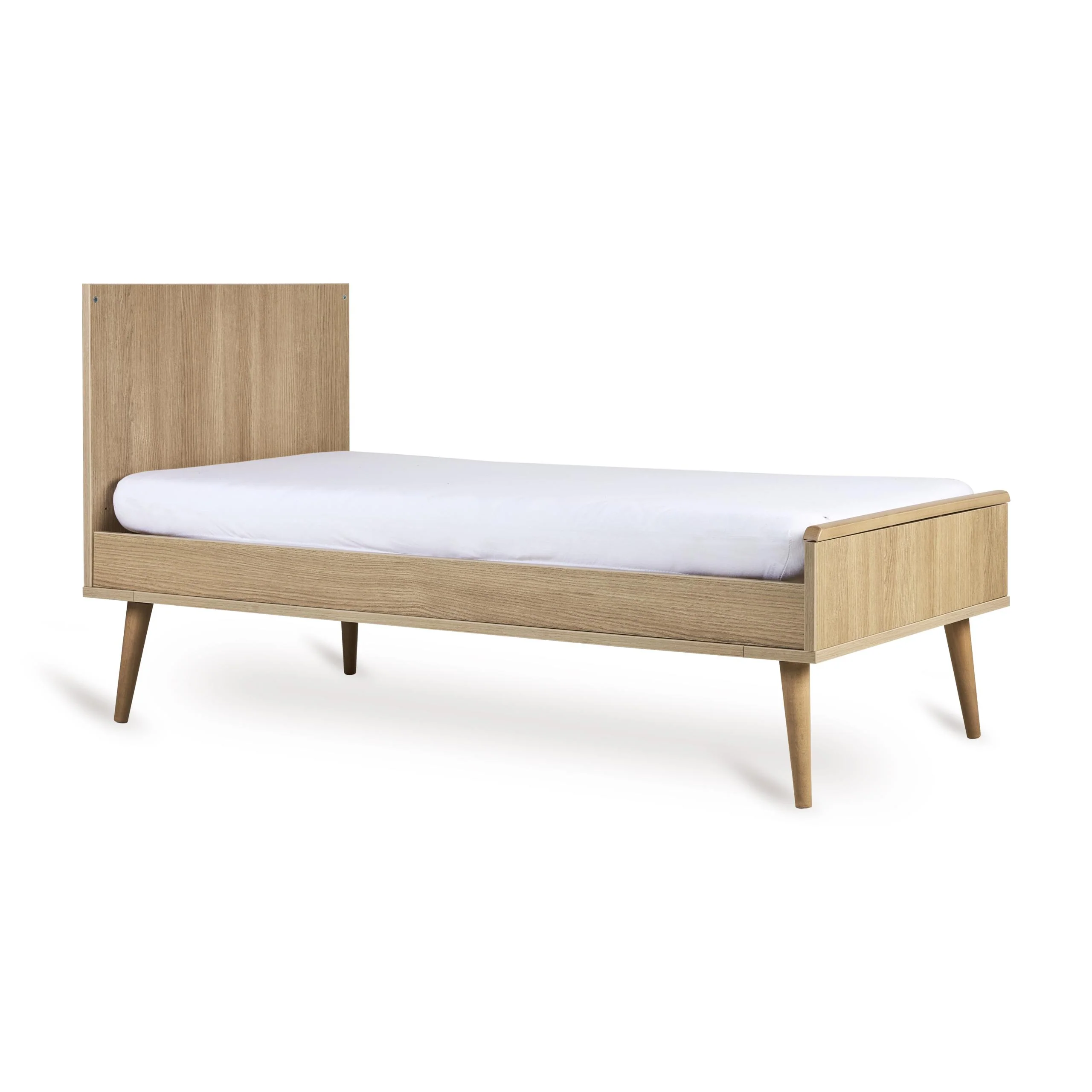 Flow Convertible Wooden Height Adjustable Cot to Bed (Honey Ash) - Image 11