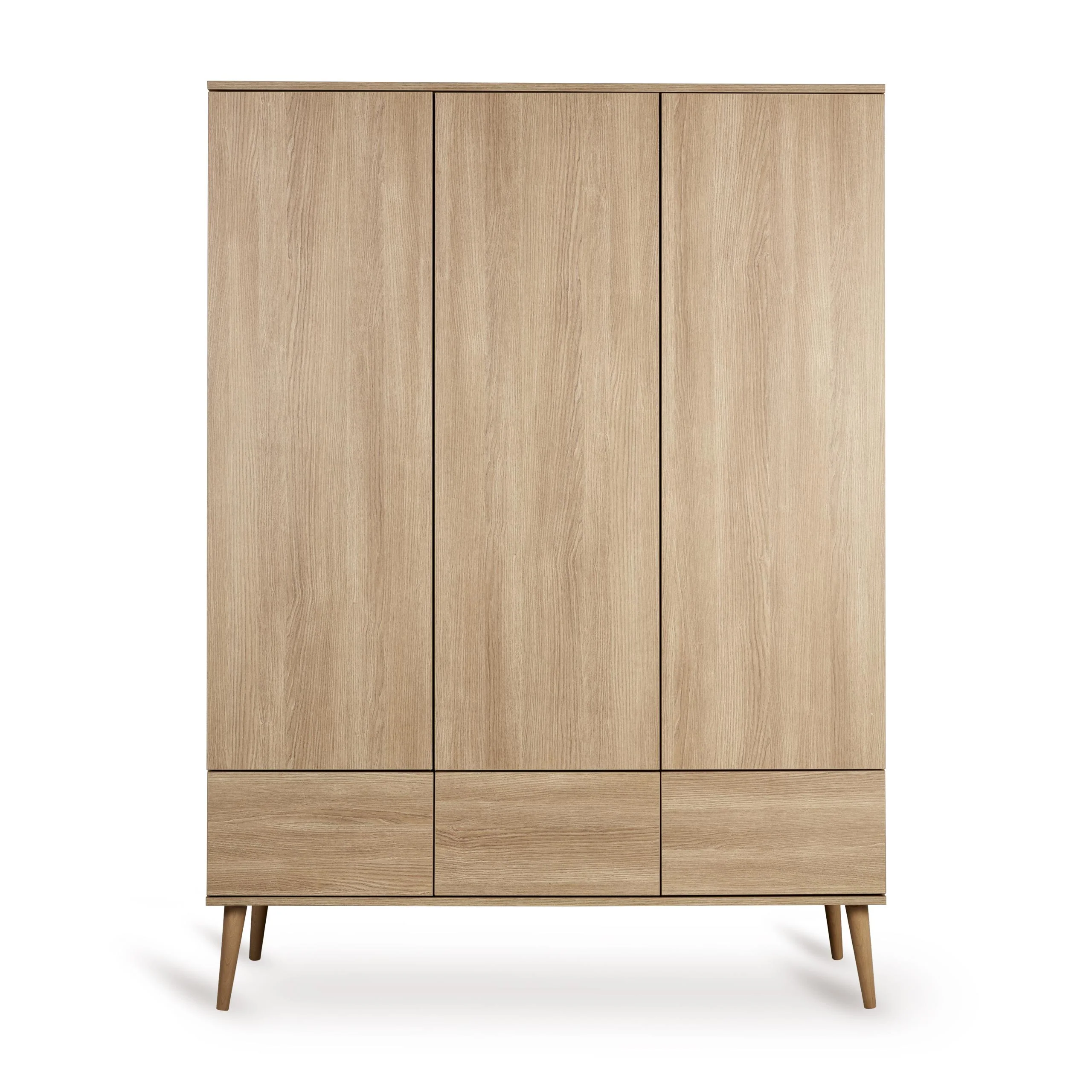 Flow Wooden Extra Large Wardrobe (Honey Ash) - Image 2