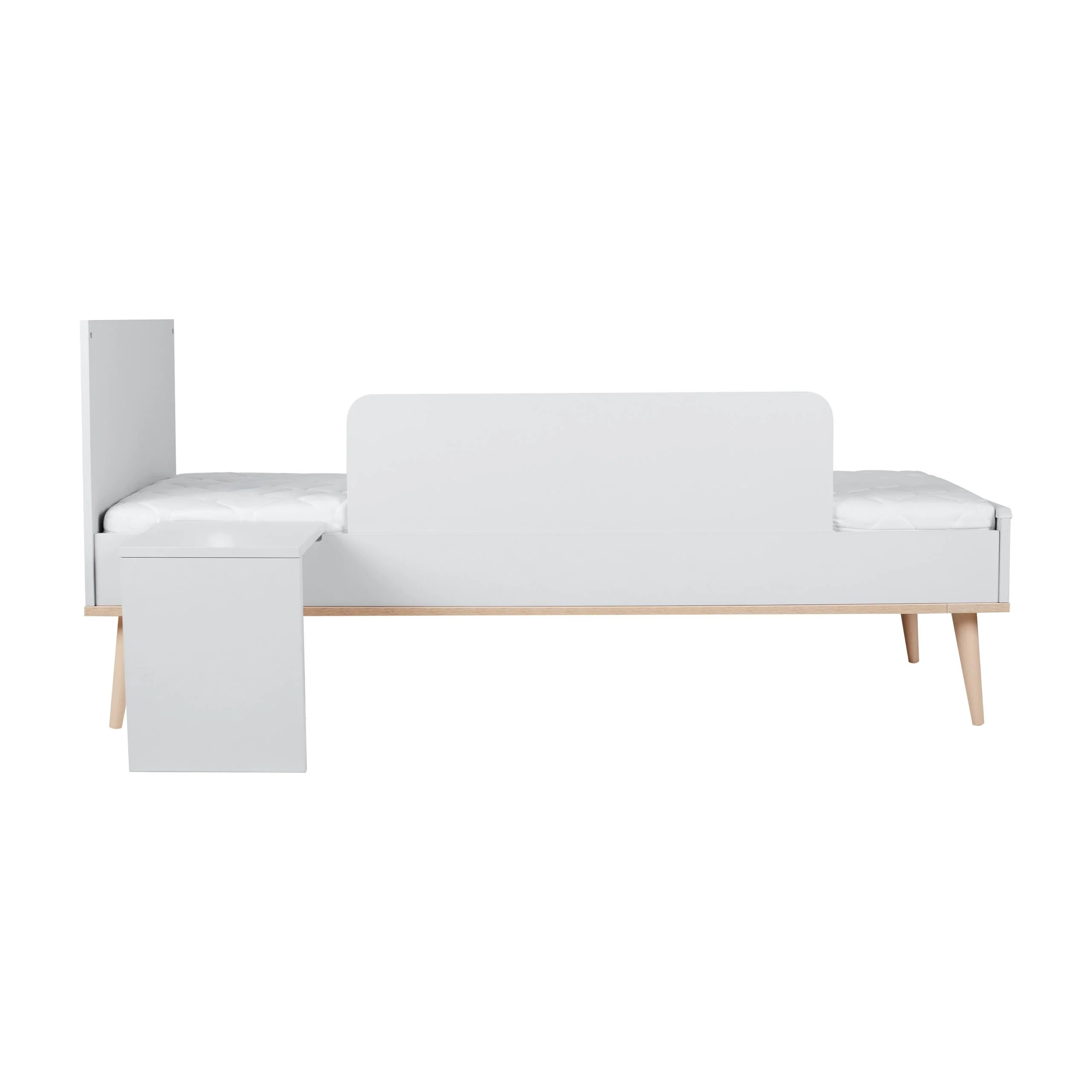 Flow Wooden Junior Extendable Bed Kit (White)
