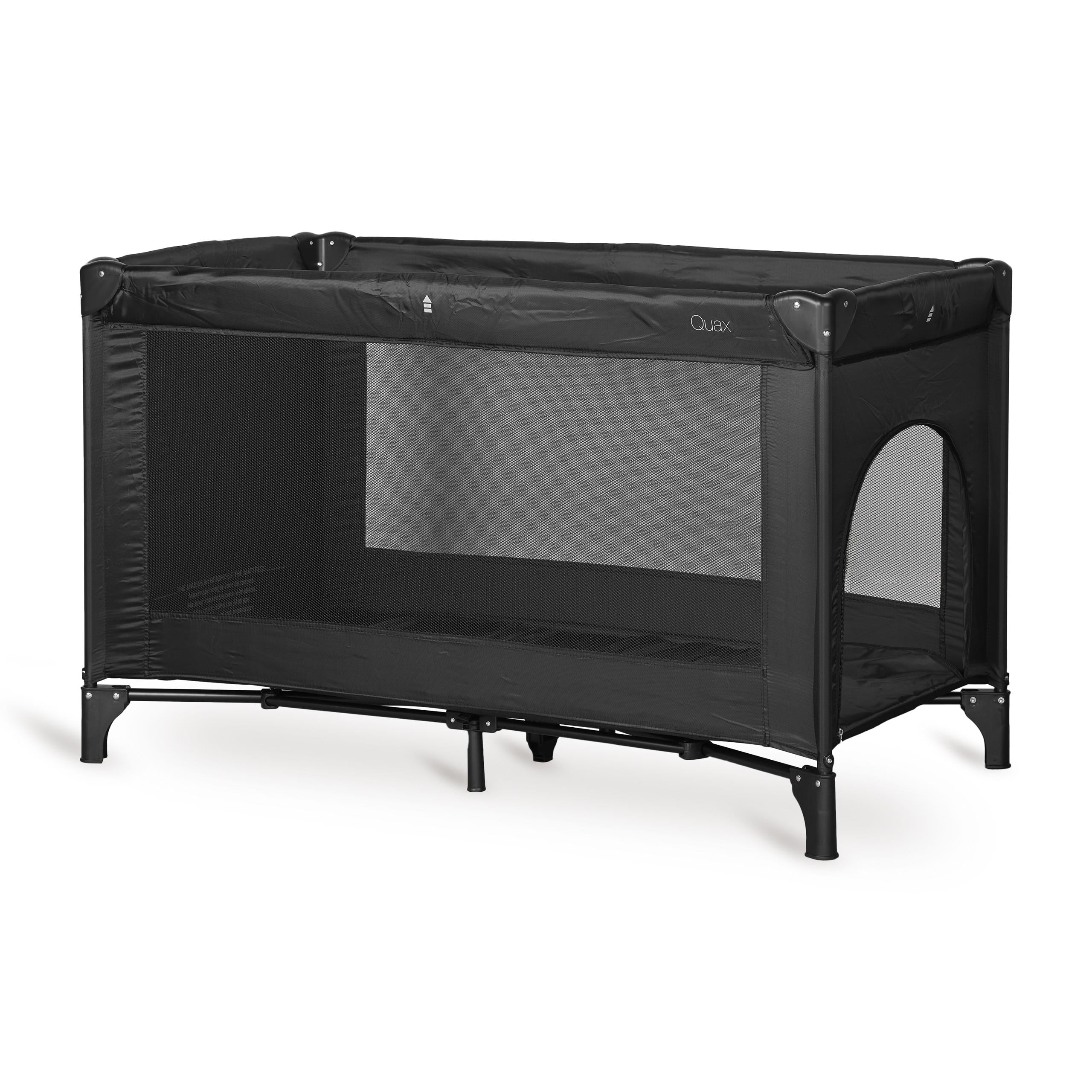 Foldable Baby Zipper Travel Cot (Black)