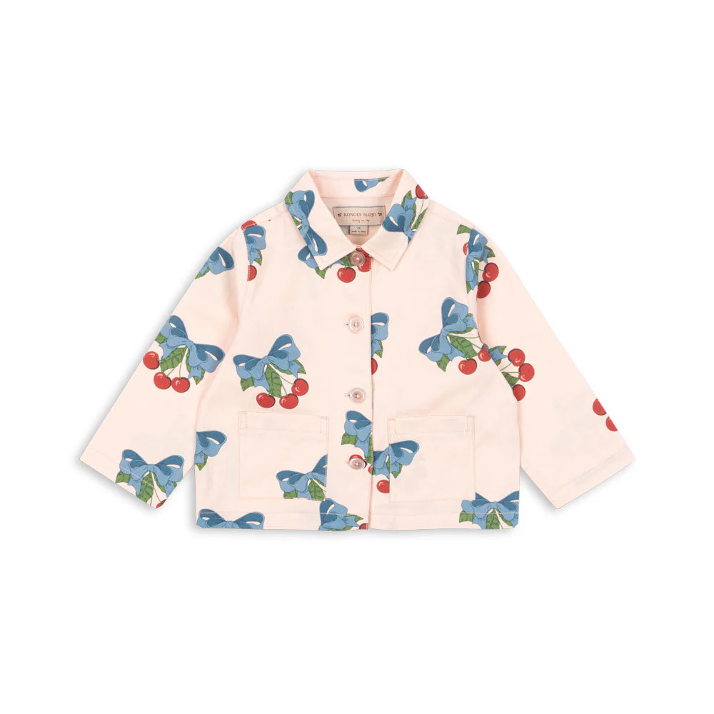 Frankie Cotton Twill Cherry Print Jacket (Amarena) - Image 2