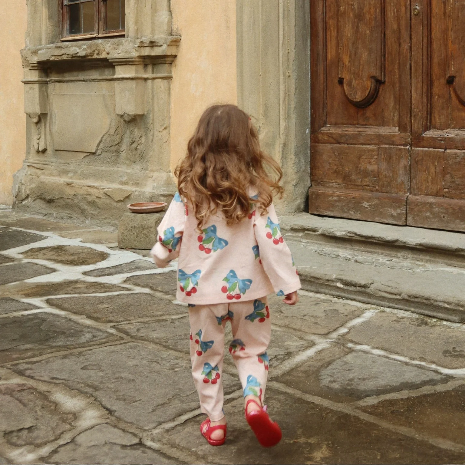 Frankie Cotton Twill Cherry Print Jacket (Amarena) - Image 4