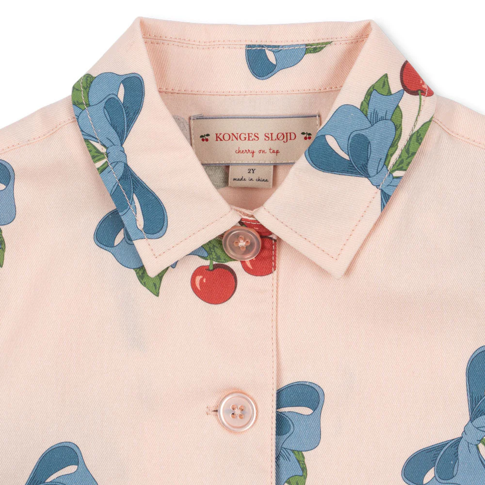 Frankie Cotton Twill Cherry Print Jacket (Amarena) - Image 6