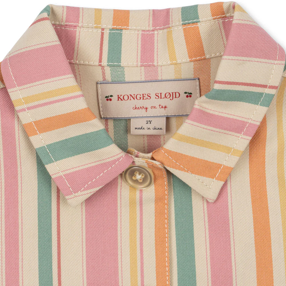 Frankie Cotton Twill Stripe Jacket (Miami Stripe) - Image 2