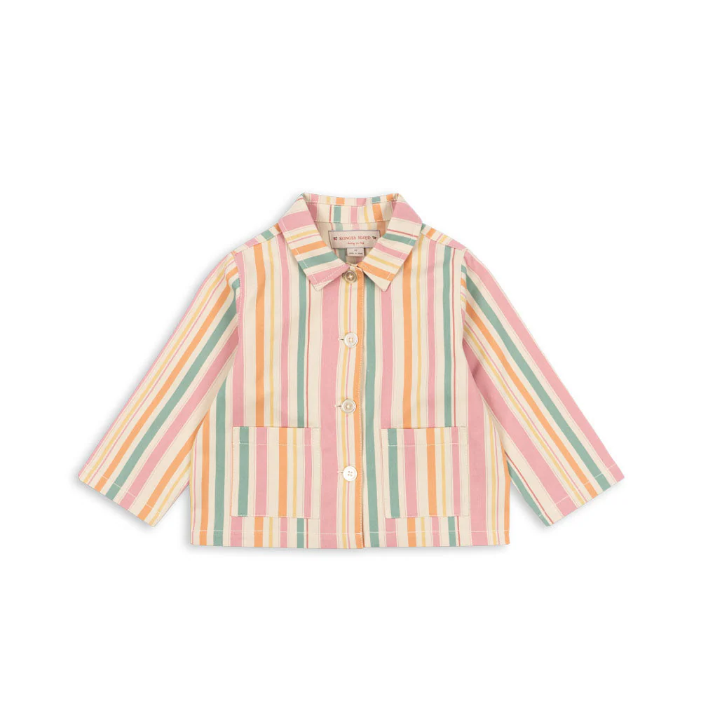 Frankie Cotton Twill Stripe Jacket (Miami Stripe) - Image 3