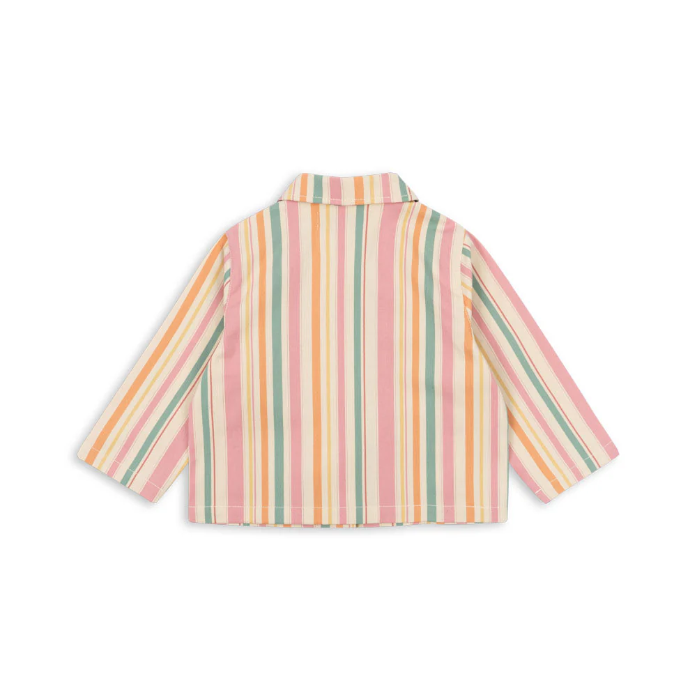 Frankie Cotton Twill Stripe Jacket (Miami Stripe) - Image 6