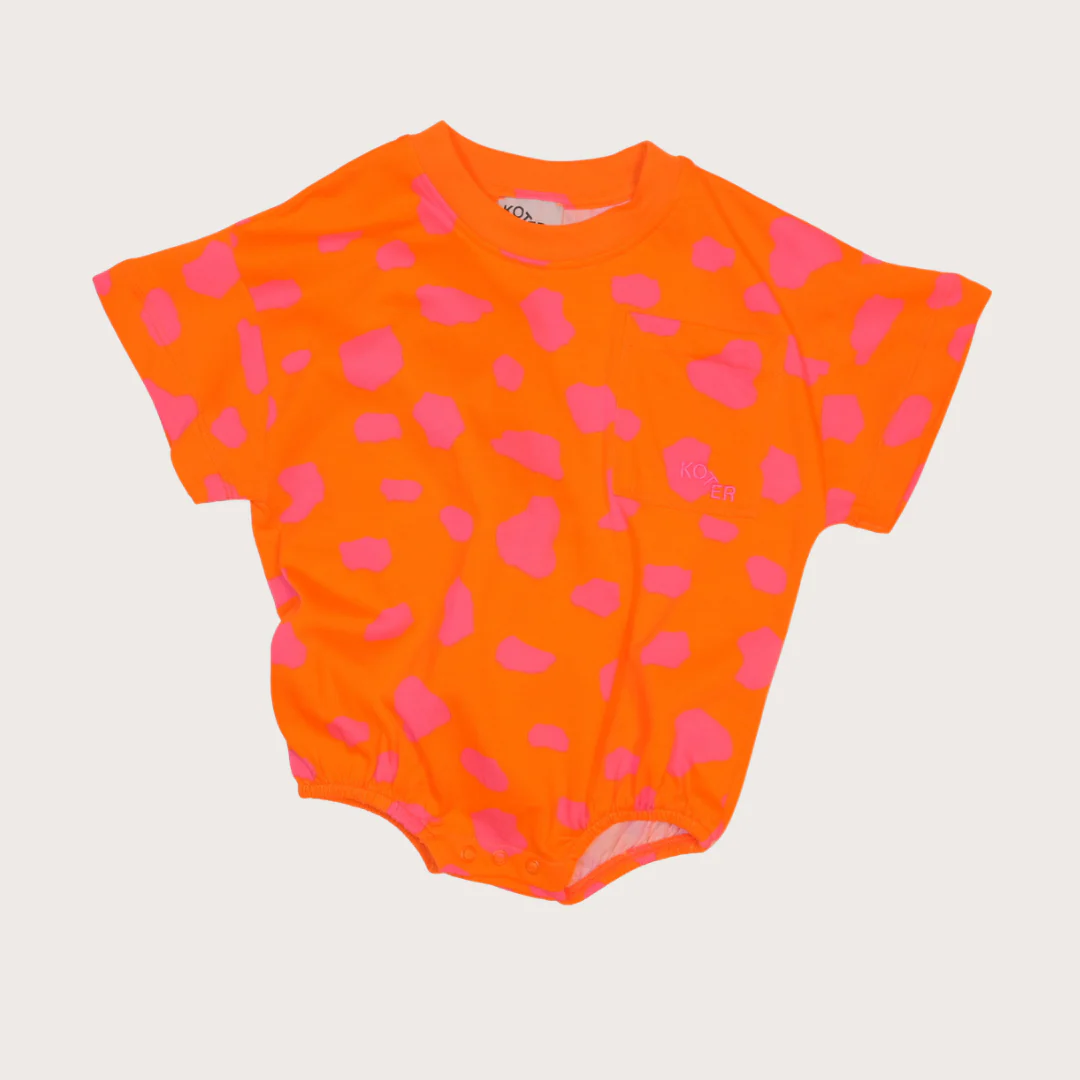 Frankie Oversized Jersey Pink Dot Cotton Romper - Image 4
