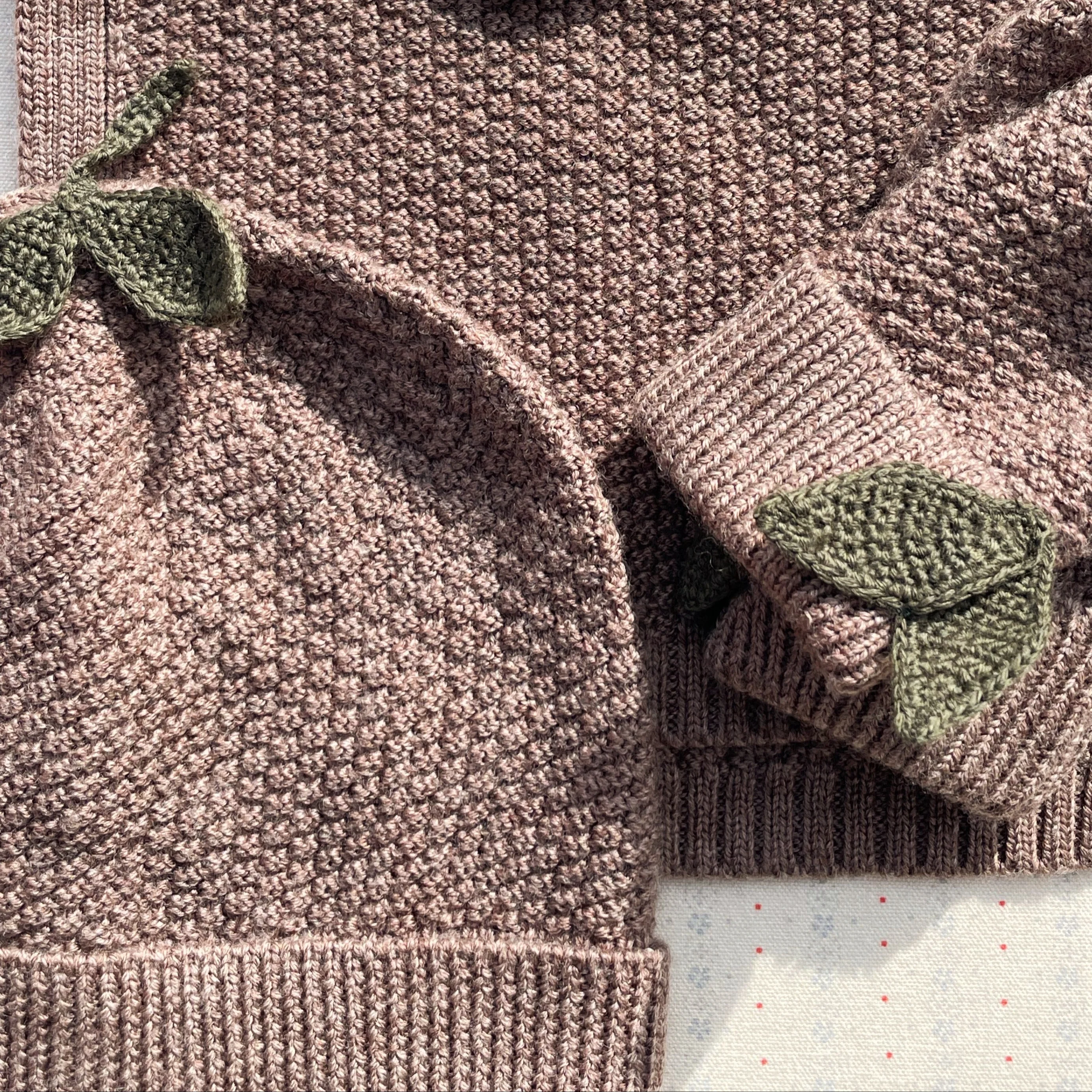Fruity Merino Wool Knitted Beanie (Bunny Brown Melange) - Image 2