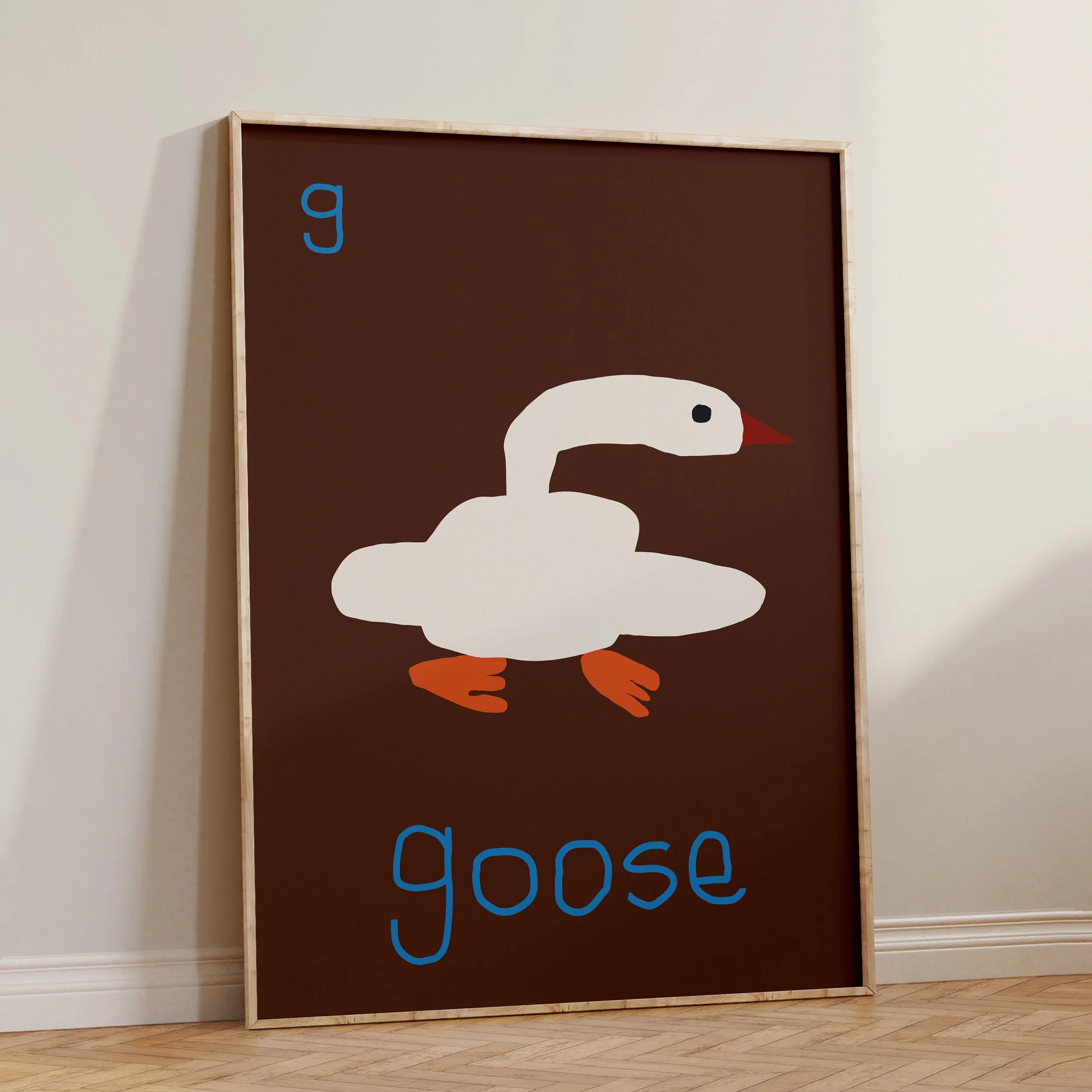 G for GOOSE- Alphabet Art Print