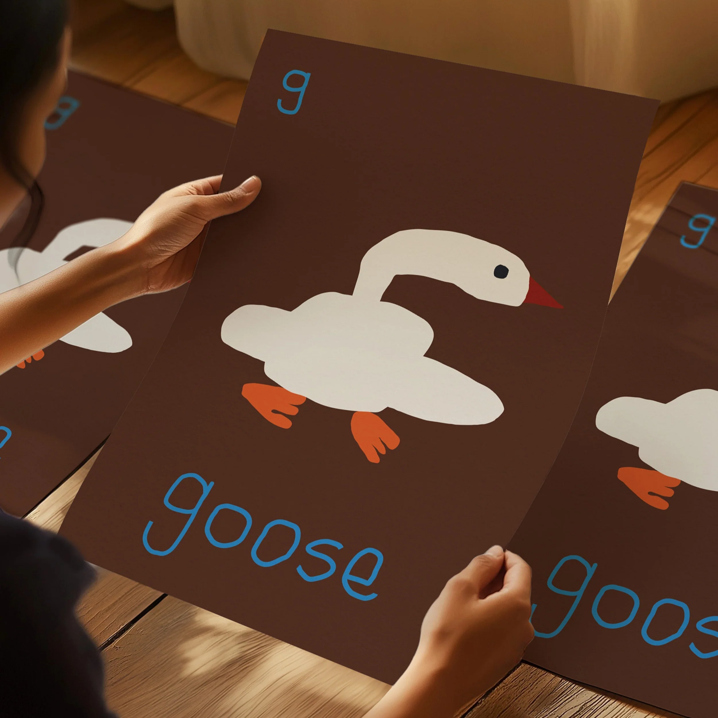 G for GOOSE- Alphabet Art Print - Image 2