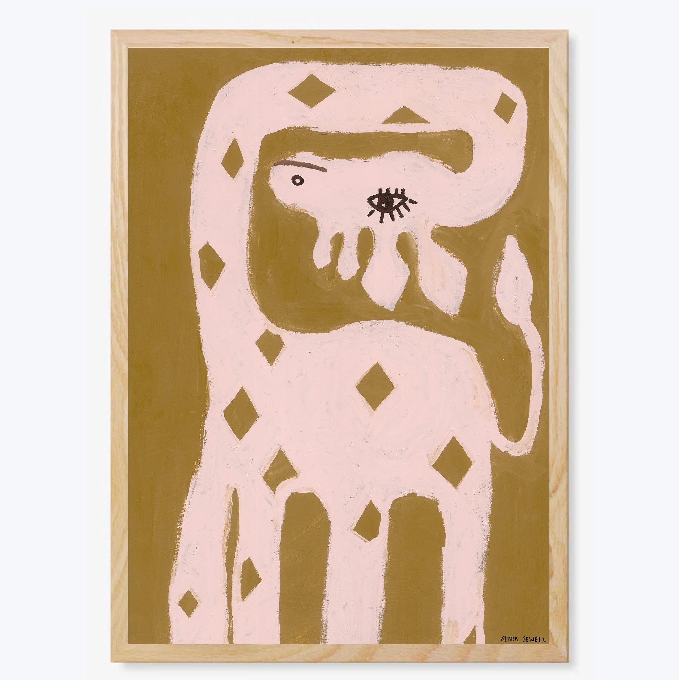 George the Giraffe Art Print - Image 3