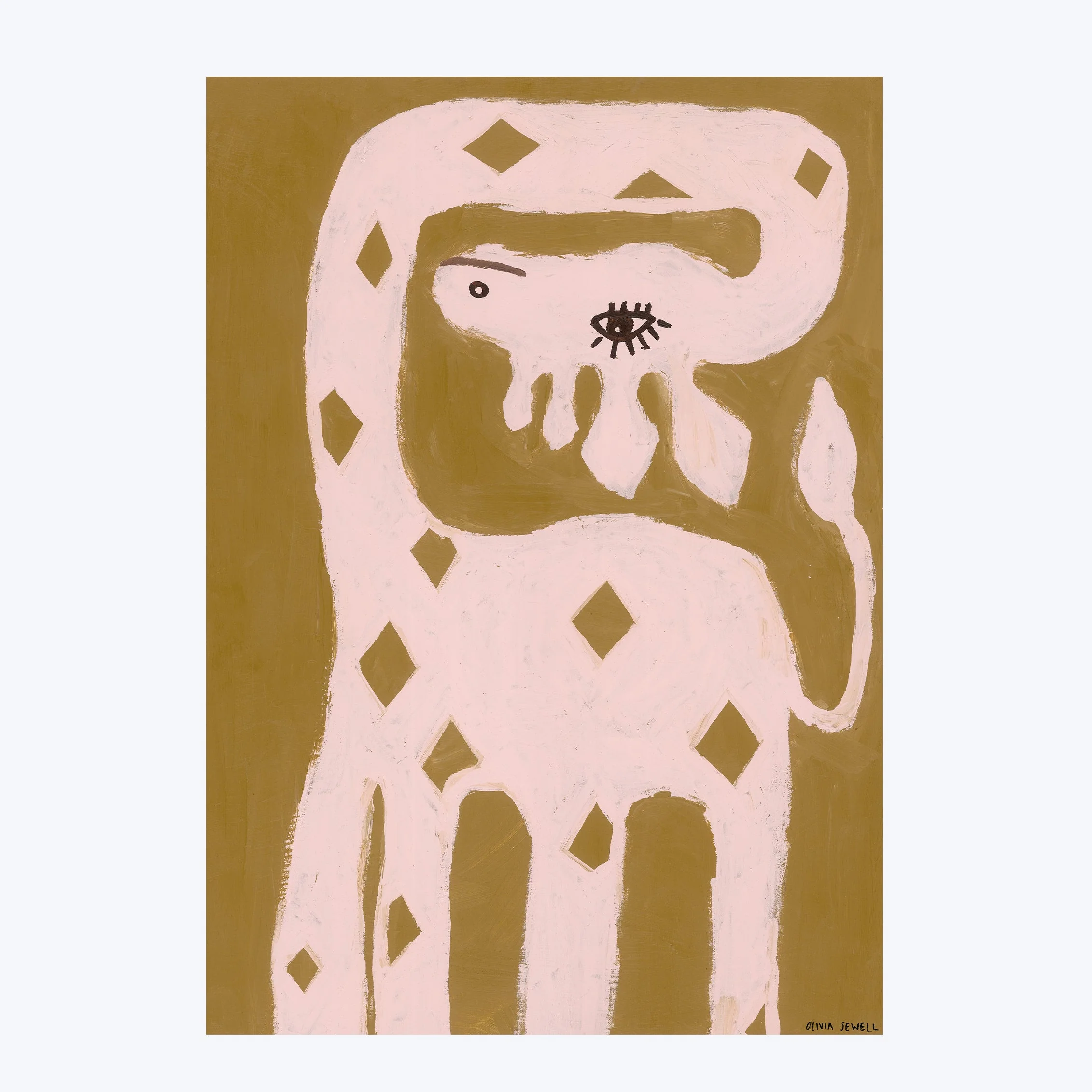 George the Giraffe Art Print - Image 4