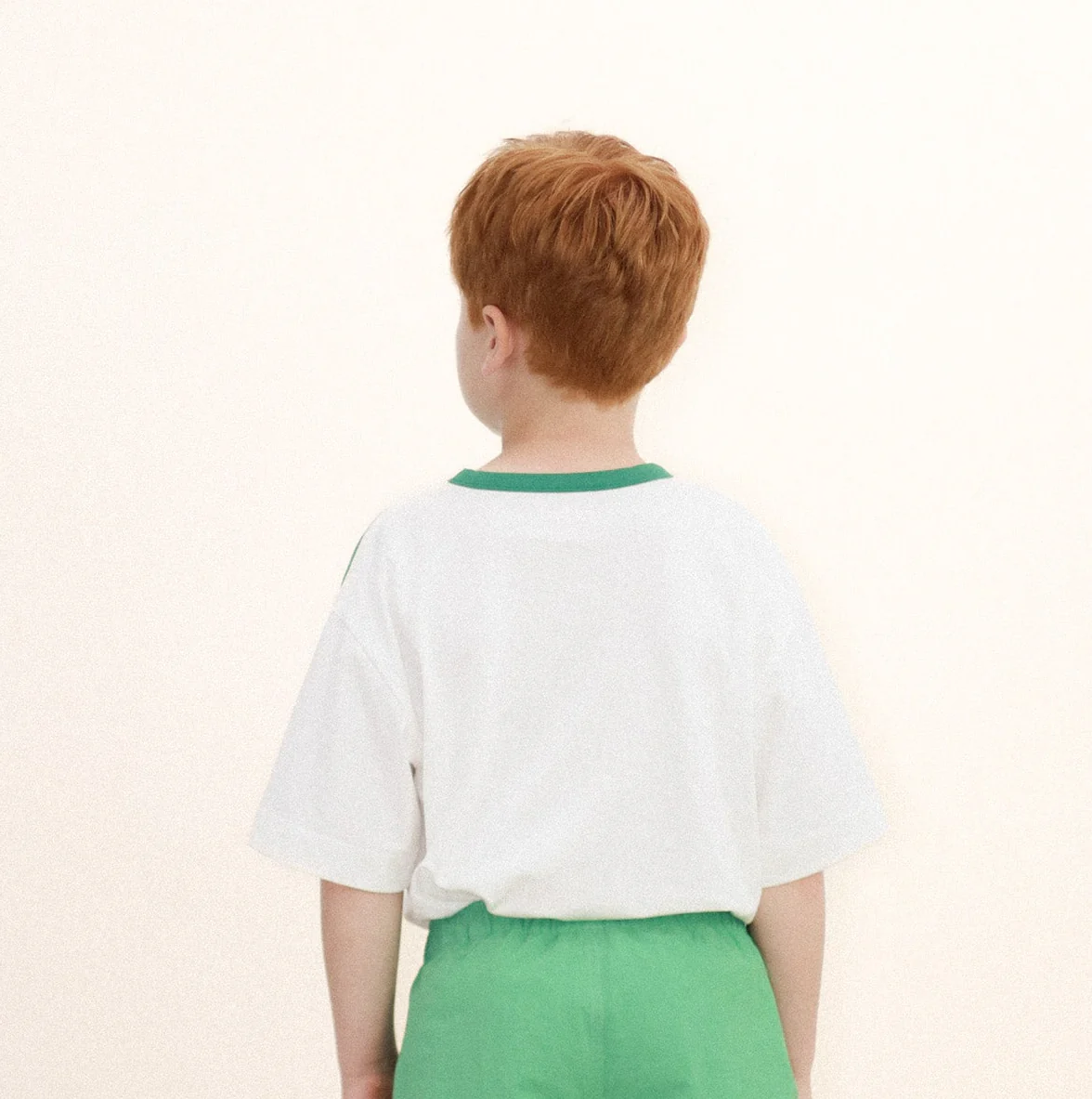 Giverny V-Neck Sport Boxy Cotton Tee (Off-White) - Image 3