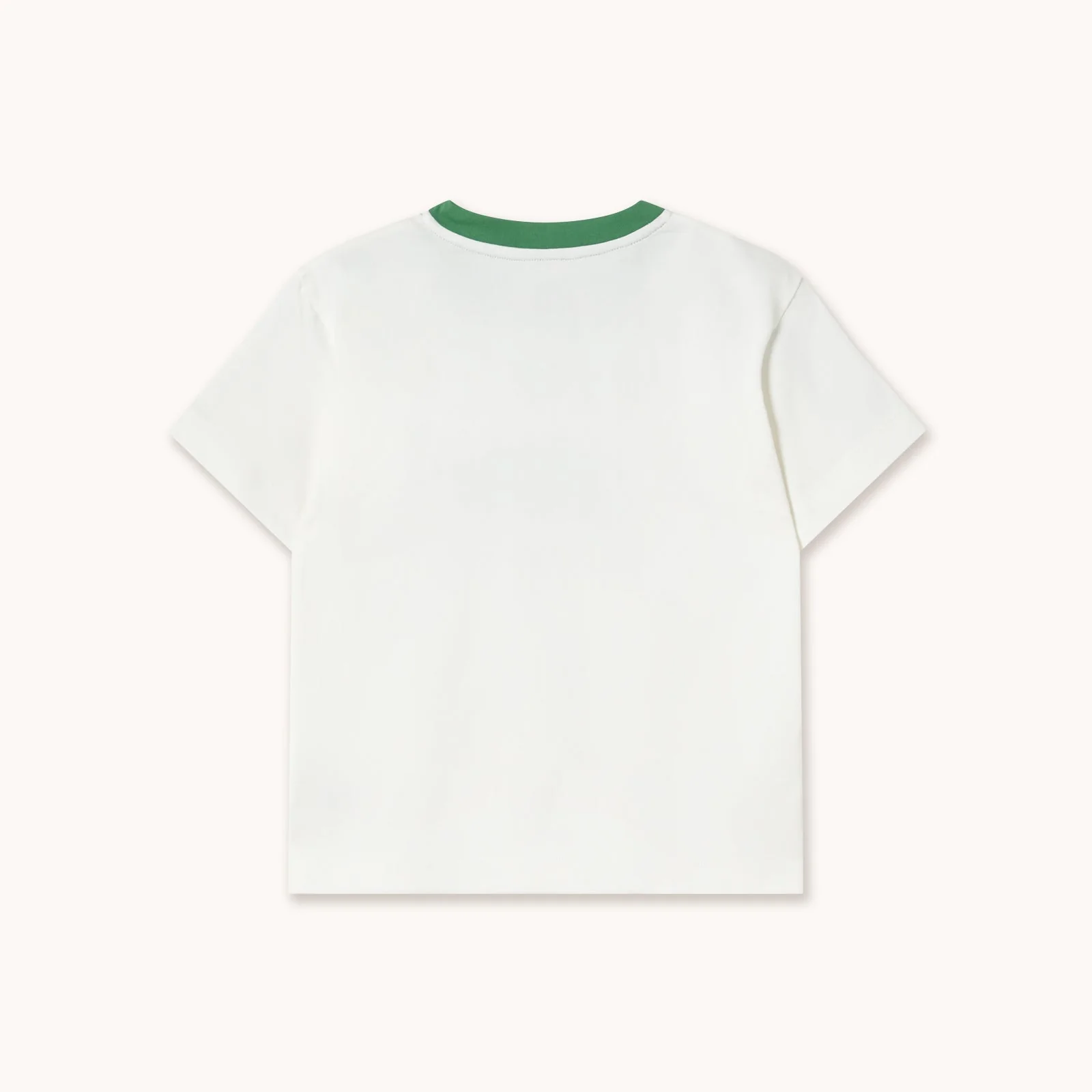 Giverny V-Neck Sport Boxy Cotton Tee (Off-White) - Image 4