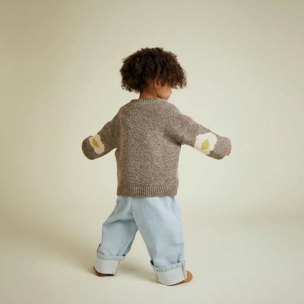 Greta Good Egg Organic Cotton Knit Sweater - Image 3