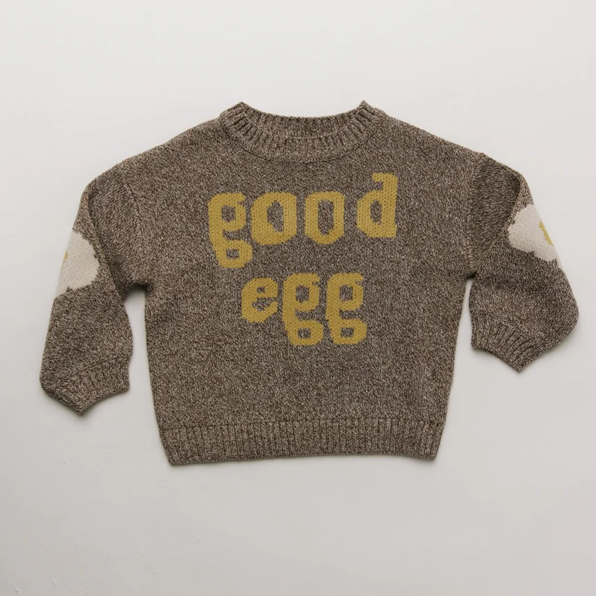 Greta Good Egg Organic Cotton Knit Sweater - Image 4
