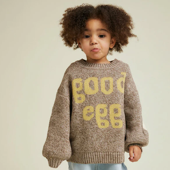 Greta Good Egg Organic Cotton Knit Sweater - Image 6