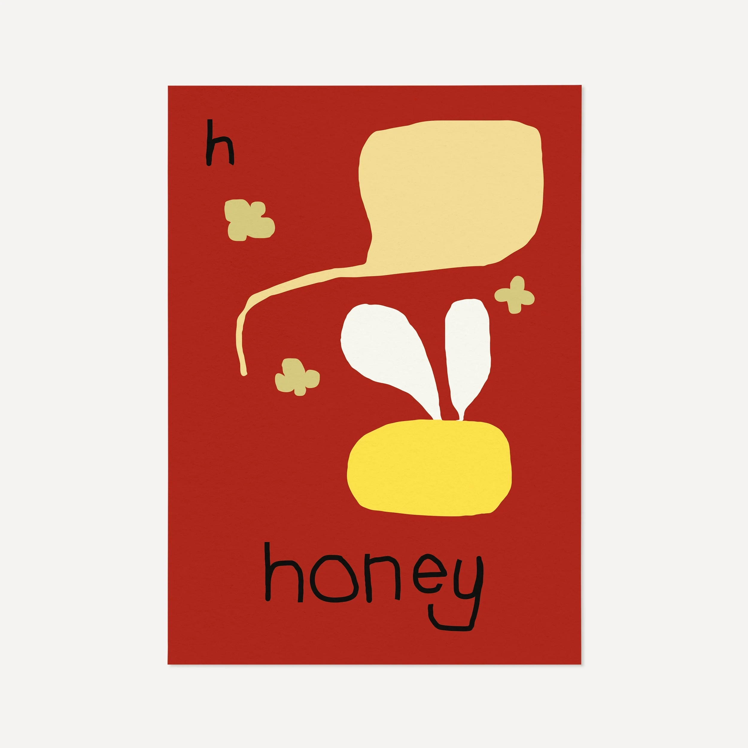 H for Honey- Alphabet Art Print - Image 2