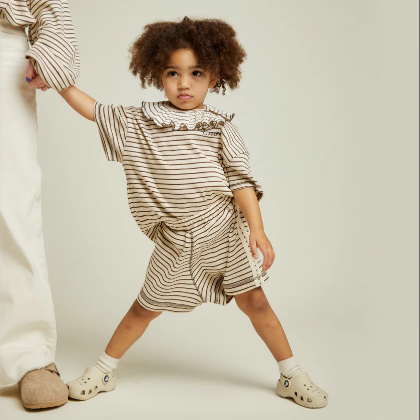 Harper Coco Stripe Cotton Shorts - Image 3