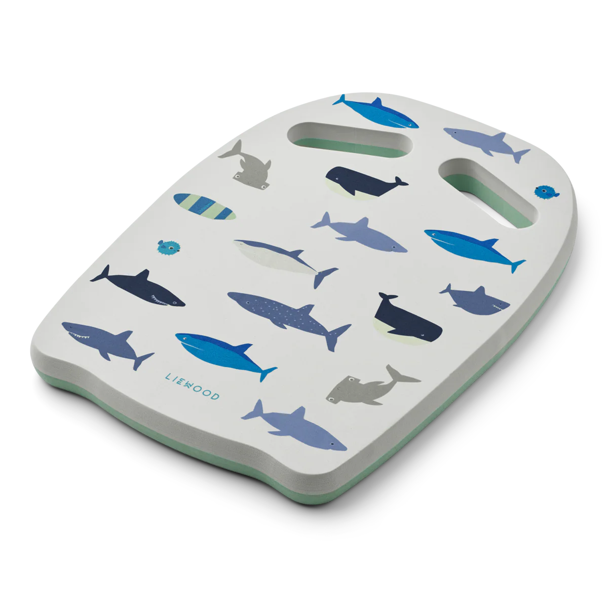 Hayden Shark Print Swim Board Float (Dove Blue) - Image 2