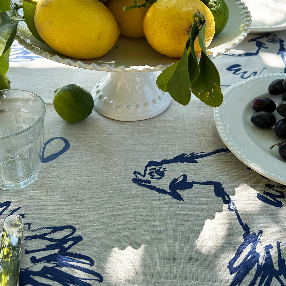 Hens & Eggs Linen Tablecloth - Image 5