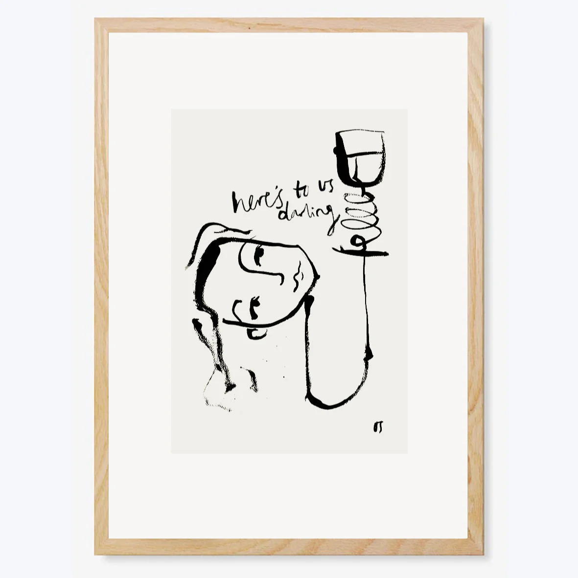 Here's to Us, Darling Art Print - Image 3