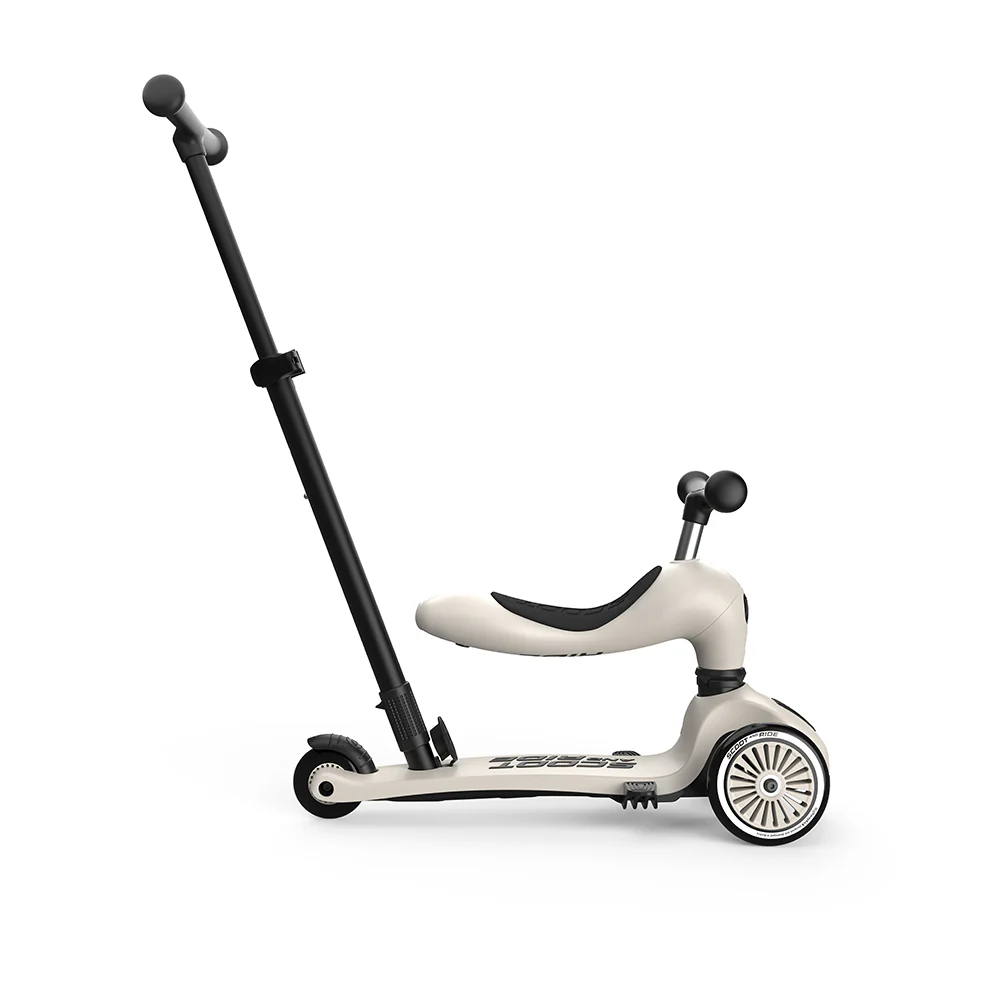 Highway Kick 1 Push & Go Bar Scooter + Pushbike (Ash)-PRE ORDER 3-4 WEEKS