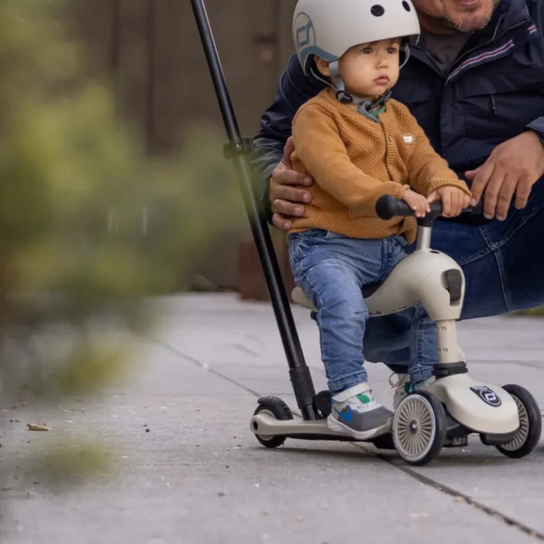 Highway Kick 1 Push & Go Bar Scooter + Pushbike (Ash)-PRE ORDER 3-4 WEEKS - Image 4