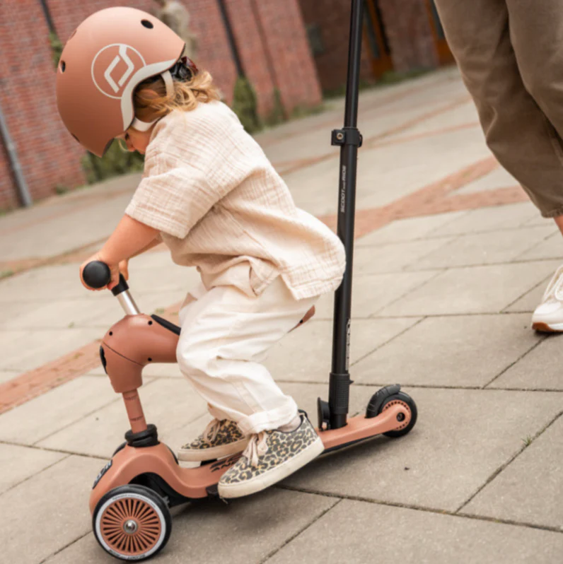 Highway Kick 1 Push & Go Bar Scooter + Pushbike (Mocha) - Image 9