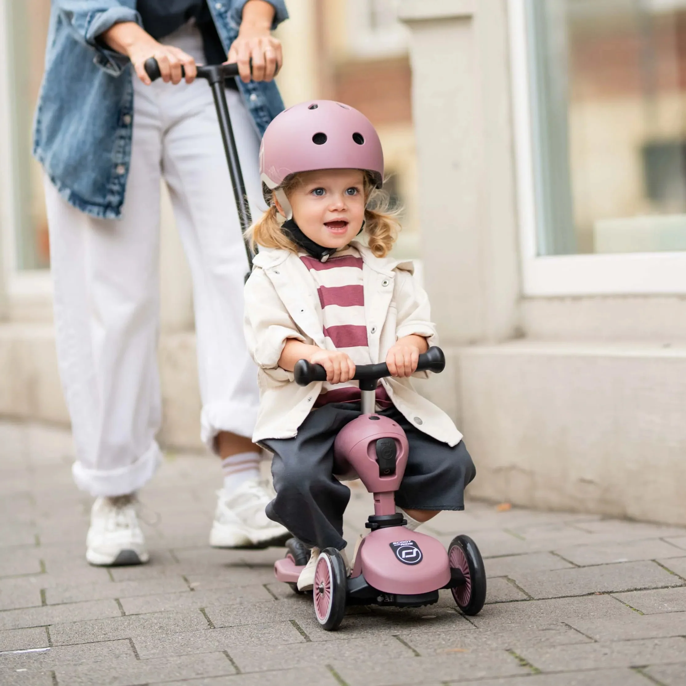 Highway Kick 1 Push & Go Bar Scooter + Pushbike (Wildberry) - Image 2