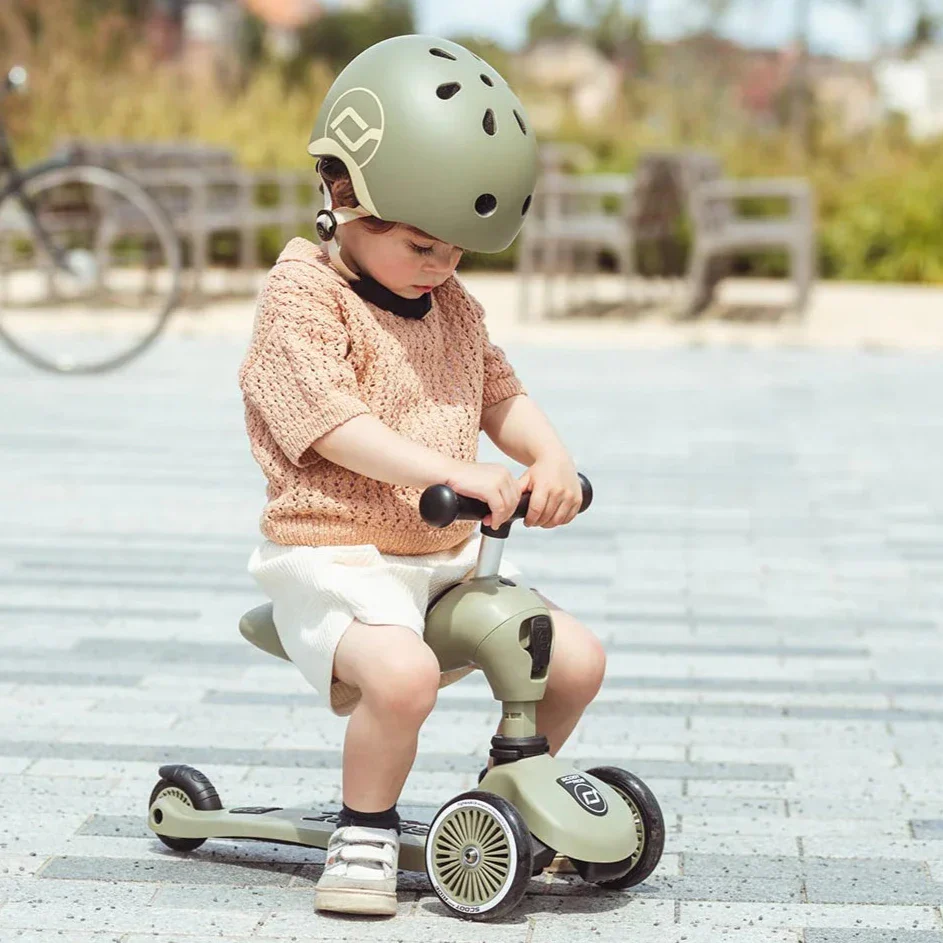 Highway Kick 1 Scooter and Pushbike All-in-One (Olive) - Image 3