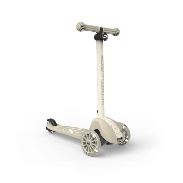 Highway Kick 3S Steerable Foldable Scooter with LED Wheels (Ash) - Image 7