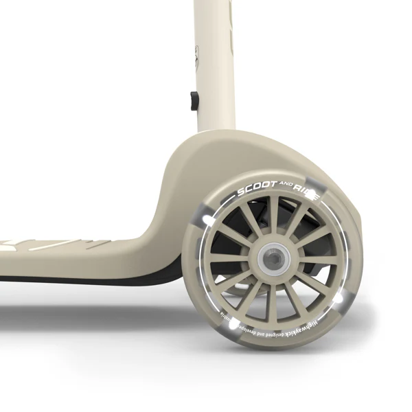 Highway Kick 3S Steerable Foldable Scooter with LED Wheels (Ash) - Image 9