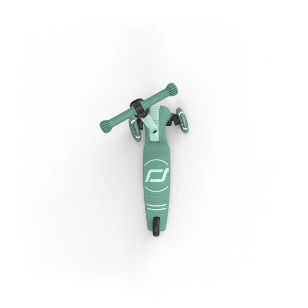 Highway Kick 3S Steerable Foldable Scooter with LED Wheels (Forest) - Image 13