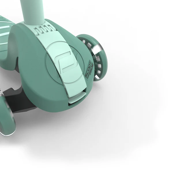 Highway Kick 3S Steerable Foldable Scooter with LED Wheels (Forest) - Image 9