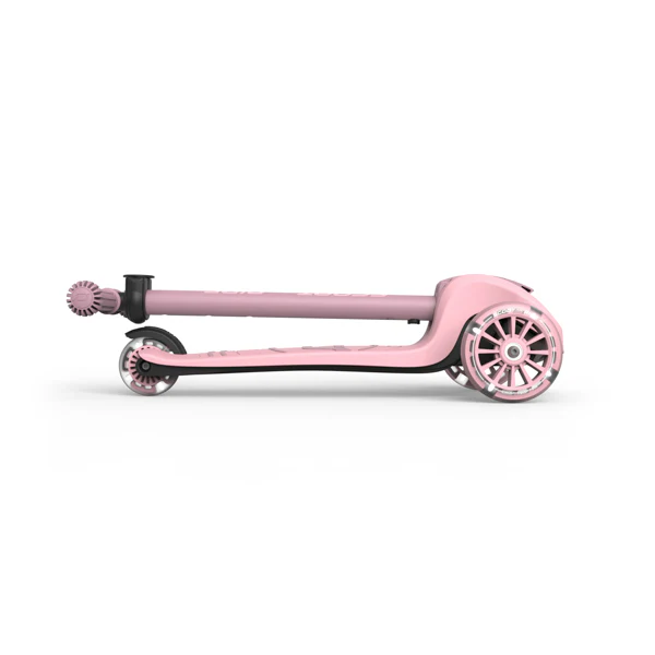 Highway Kick 3S Steerable Foldable Scooter with LED Wheels (Rose) - Image 11
